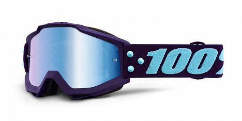 brýle ACCURI MANEUVER, 100% - USA (modré zrcadlové plexi)
